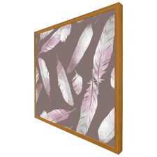 Imprints bird feathers (Picutre Frame) Brown | Oak | S