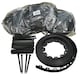 image 1 of Flexible Black Plastic Garden Lawn Edging with 40 Pegs (10m) - 4 Rolls