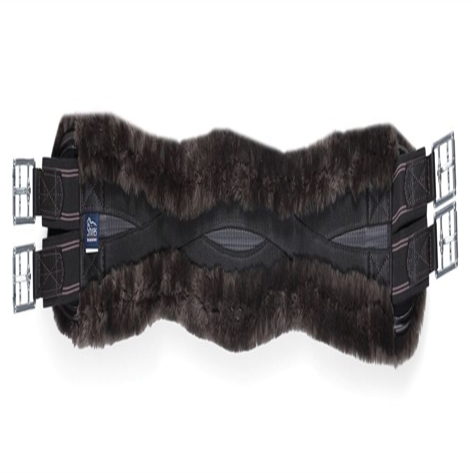 image 1 of Shires Performance Supafleece Contour Girth - Elastic Black | Size: 52
Colour: Black