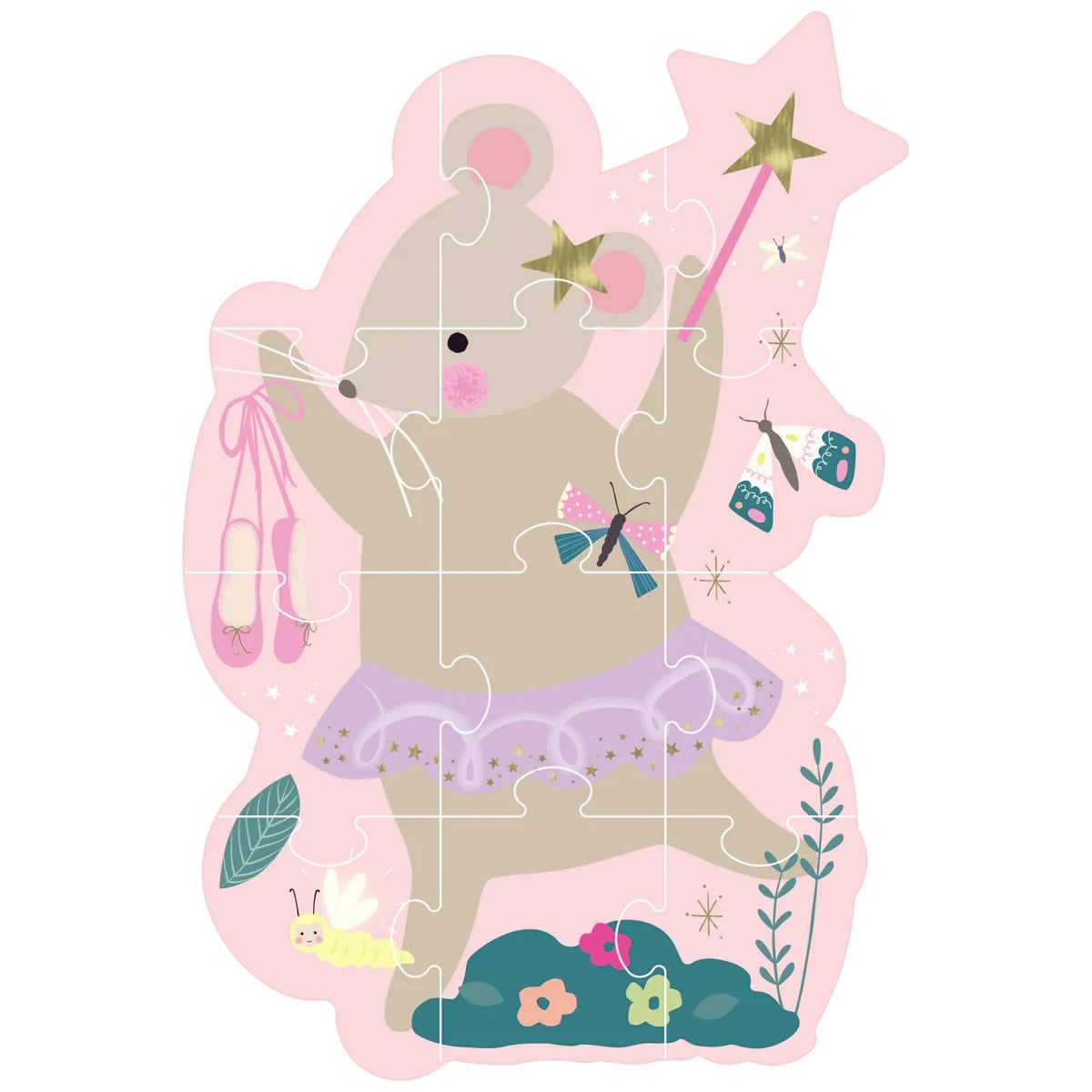 Floss & Rock 12pc Shaped Jigsaw Puzzle Enchanted