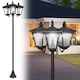 image 1 of Outsunny Outdoor Garden Solar Light with Base Energy-efficient IP44 Dimmable