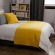 image 1 of Belledorm Crompton Quilted Bed Runner - Saffron Yellow - One Size