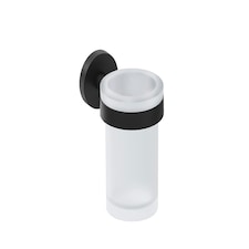 Cosmic Toothbrush Holder Countertop & Stick Range w/ Matt Stainless Steel Black