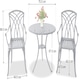 image 7 of Centurion Supports OSHOWA Luxurious Garden and Patio Table and 4 Large Chairs with Armrests Cast Aluminium Bistro Set Grey