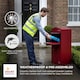 image 4 of SMART PARCEL BOX® Large Curved Top Front Access Dark | Red | 1