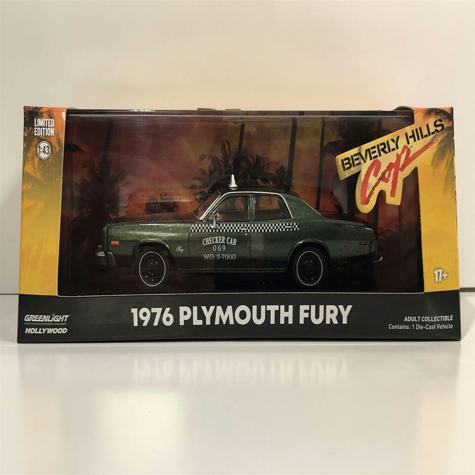 image 1 of Beverly Hills Cop 1977 Plymouth Fury Cab 1:43 Greenlight 86566