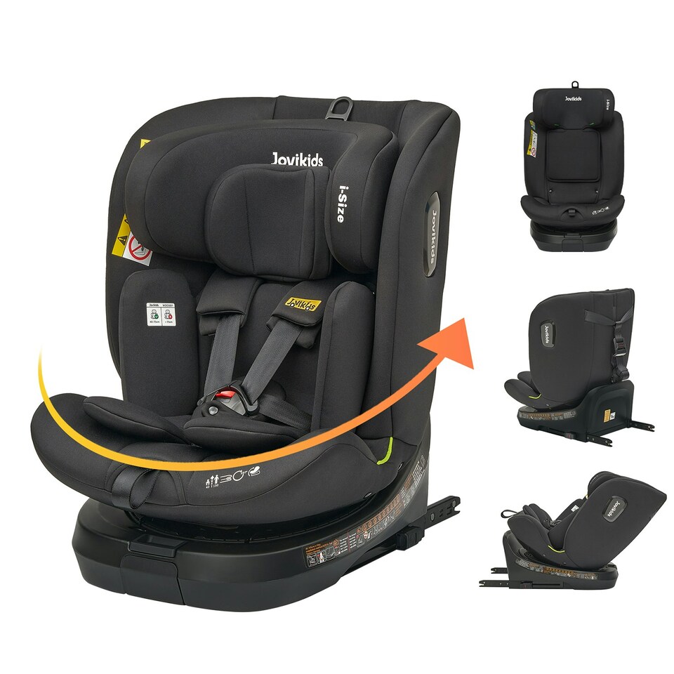 image 1 of JoviKids Spin Ranger TT Car Seat Black Black