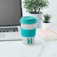 image 2 of KitchenCraft 410ml Bamboo A to Z Letter "H" Reuseable Mug Multi