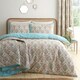 image 5 of D & D Edena Decorative Floral Duvet Cover Set Natural