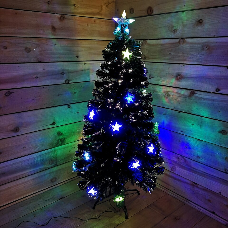 image 1 of Fibre Optic Indoor 120cm Cosmos Tree With 22 Colour Changing LEDs