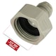 image 2 of SPARES2GO Female Adaptor 1/4" Push Fit x 3/4" BSP for American Fridge Freezer Water Pipe (Pack of 2)