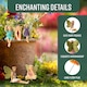 image 4 of GloBrite Set of 6 Mini Fairy Garden Ornaments Outdoor Decor