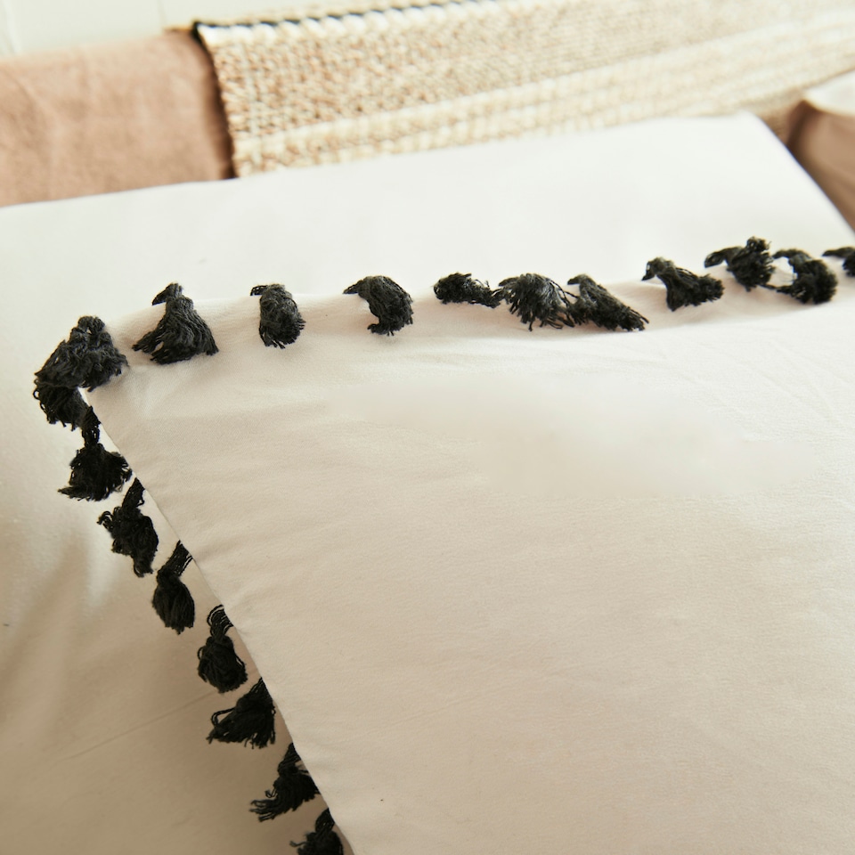 image 1 of Cosmo Living Tassel Duvet Set - Super King