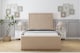 image 1 of Sloomy Somerset Pebble Plush Bed Frame With Mattress With 50" Upholstered Headboard 4'6 Double