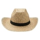 image 1 of MidOcean Texas Straw Cowboy Hat - Black - One Size
