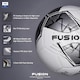image 2 of Precision Fusion FIFA Basic Training Ball - 4 - White/Silver/Black/White - Precision - PRF2624 White