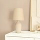 image 2 of ValueLights Arlo Coffee Ceramic Table Lamp with Coffee Shade Brown