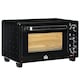 image 1 of HOMCOM Mini Oven 21L Electric Grill w/ Adjustable Temp Timer 1400W, Black