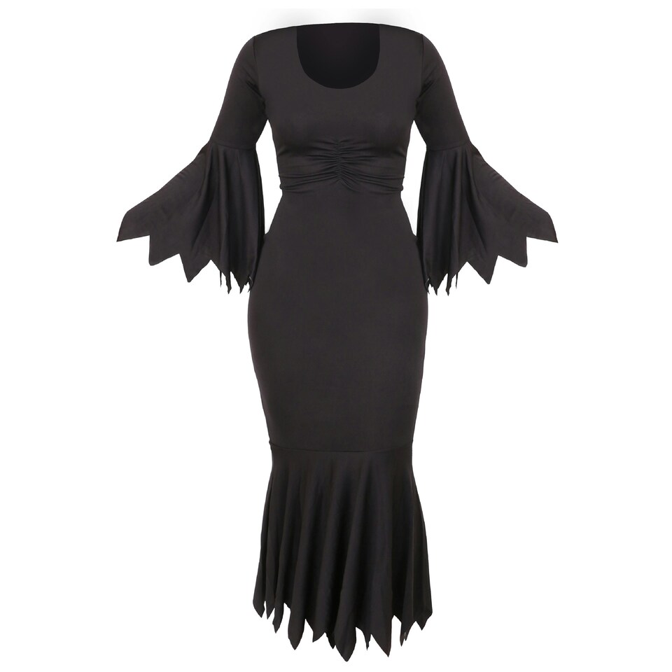 image 1 of Black Gothic Dress Costume Black | M