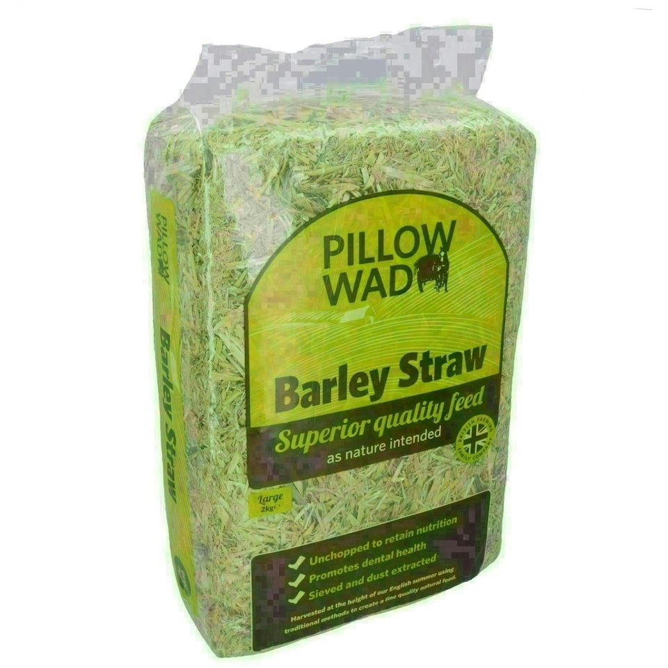 image 1 of 2 Bags Superior Quality Large Barley Straw Small Animal Bedding Feeding 2KG