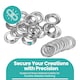 image 2 of 30mm Brass Eyelets with Washers for Arts & DIY Projects - 10 Pcs