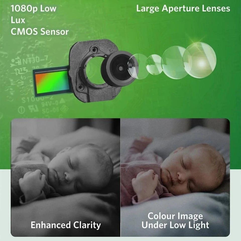 image 1 of LeapFrog LF4915HD 5" Wi-Fi HD Pan & Tilt Baby Monitor