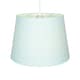 image 2 of Traditional 8 Inch Duck Egg Linen Drum Table-Pendant Lamp Shade 40w Maximum | Blue