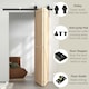 image 4 of HOMCOM 5FT/153CM Bi-Folding Sliding Barn Door Hardware Kit Sliding Door Kit | Black | 152.5cm