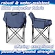 image 3 of Harbour Housewares Premium Folding Camping Chairs with Pockets & Carry Bag - Green - Pack of 2 | Green | Green