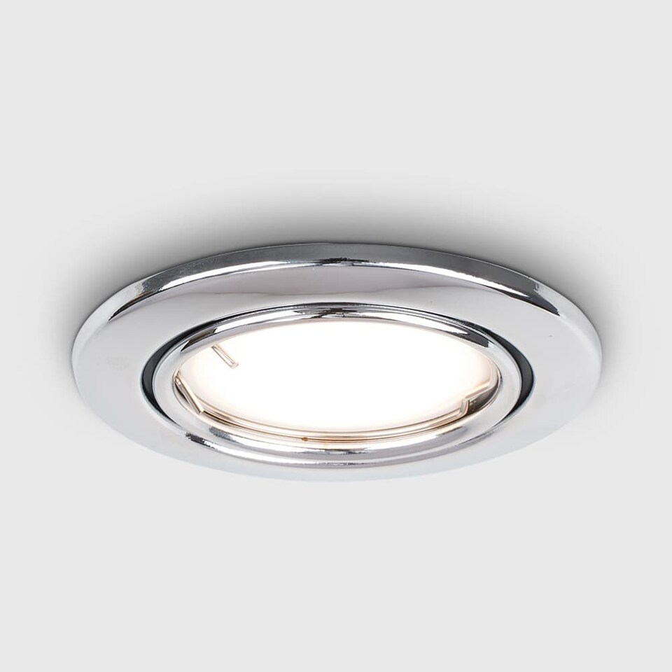 image 1 of ValueLights 1 Tiltable Chrome Downlight | Chrome