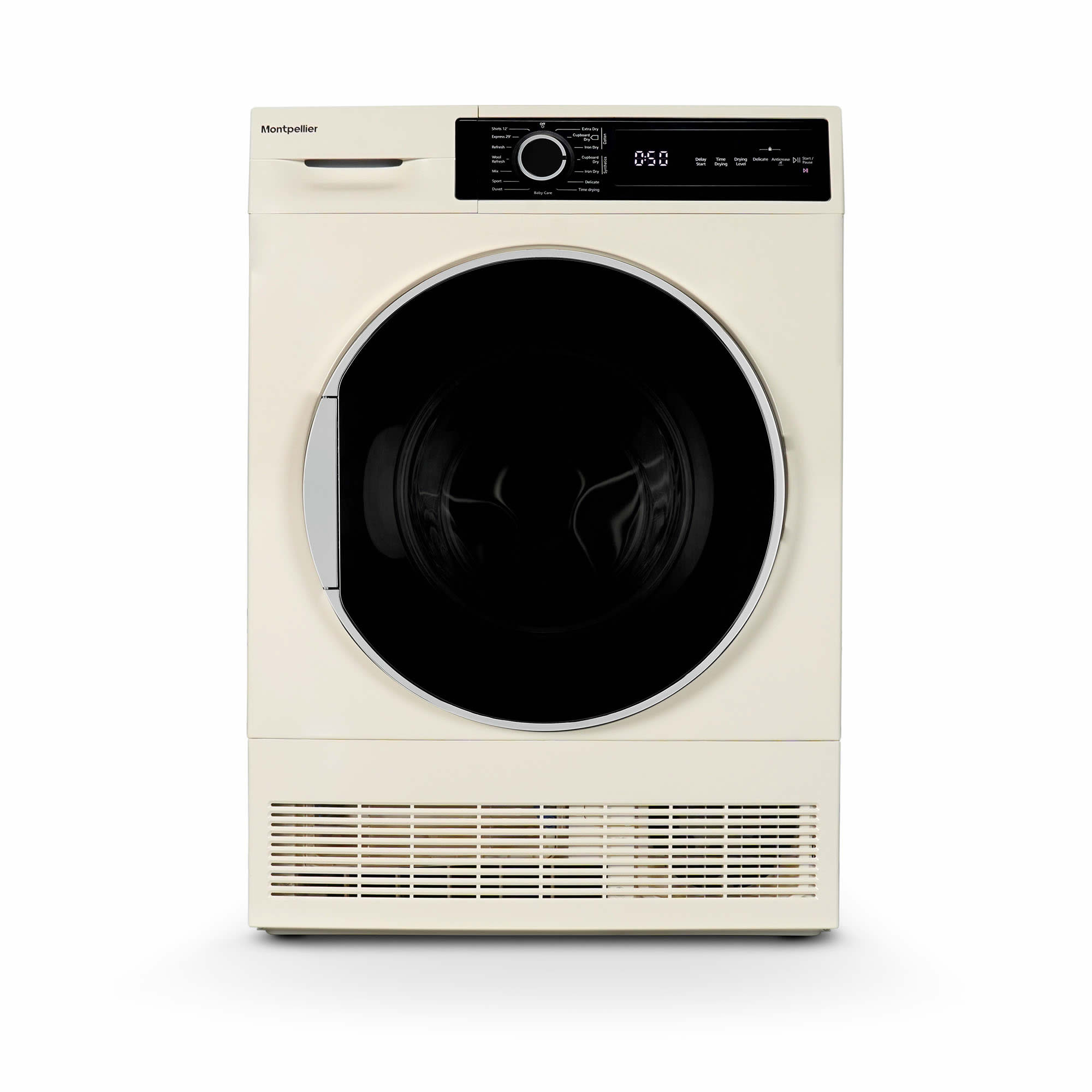 Montpellier MTDC8SDC 8kg condenser Dryer Sensor Drying Class B Cream