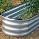 image 7 of Gr8 Garden Outdoor Raised Bed Planter Oval Galvanised Steel Trough Box 120x61x30cm