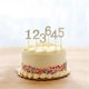 image 6 of Cake Topper Number 1 Gold Sparkly Diamond Gold