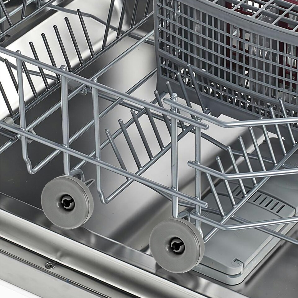 image 1 of SPARES2GO Basket Wheels compatible with Hotpoint Dishwasher Dishwasher 40mm x 8