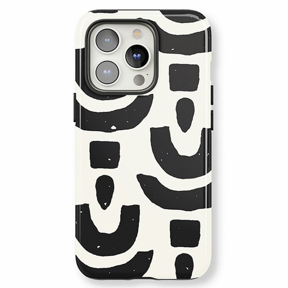 image 1 of Abstract Shapes Phone Case | Black | iPhone 14 Plus
Tough | iPhone 14 Plus
Tough