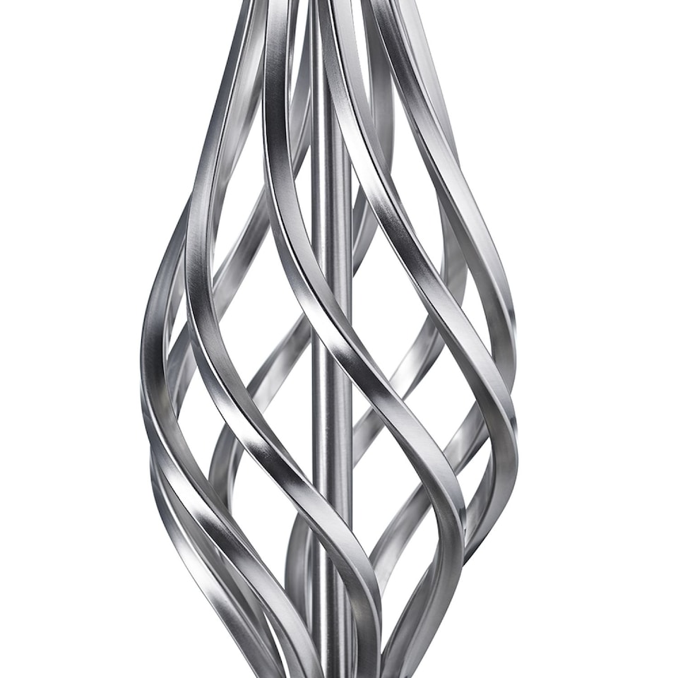 image 1 of Traditional Brushed Satin Nickel Table Lamp Base with Twist Metal Stem Design | Silver | Satin Nickel | 1