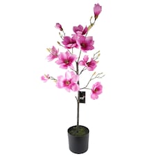 Artificial 110cm Magnolia Artificial Tree Pink Potted