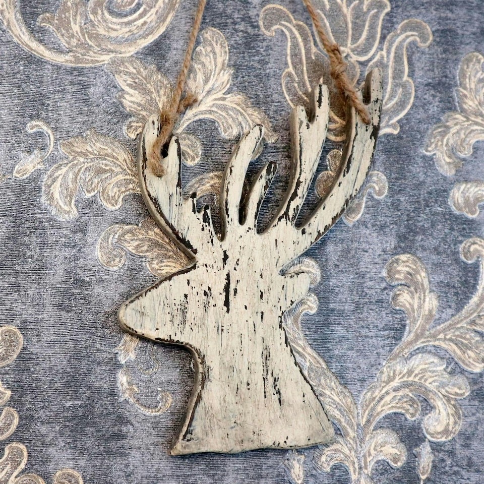 image 1 of Cream Deer Hanging Decorations