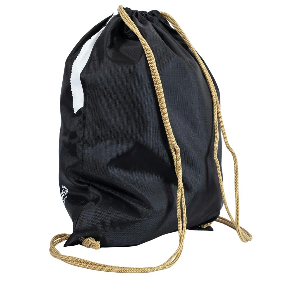 image 1 of Newcastle United FC Stripe Drawstring Bag - Black/White - One Size | Black | One Size