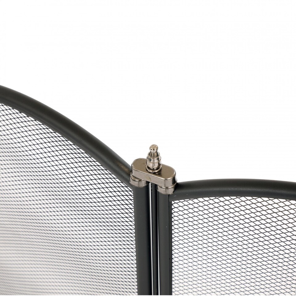 image 1 of Heavy Duty Steel 4 Panel Fire Screen Spark Guard