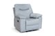 image 3 of Faux Leather Light Grey Manual Recliner Chair COLUMBIA