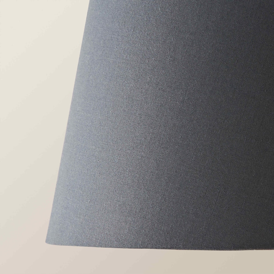 image 1 of ValueLights Aspen Small Grey Taper Ceiling Shade