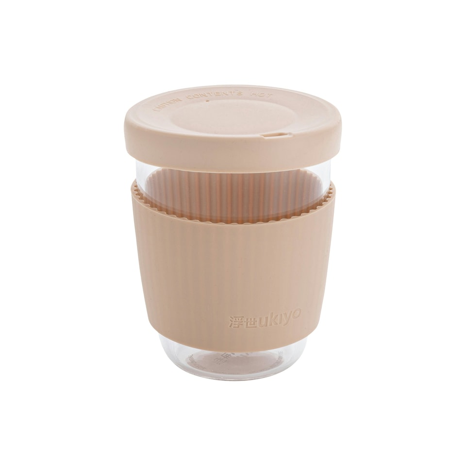 image 1 of Ukiyo 360ml Borosilicate Glass Cup - Brown - One Size