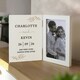 image 2 of Personalised Anniversary Wooden Hinged 6x4 Photo Frame | White | One Size