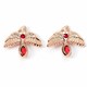image 1 of Harry Potter Fawkes Rose Gold Plated Stud Earrings WES00113