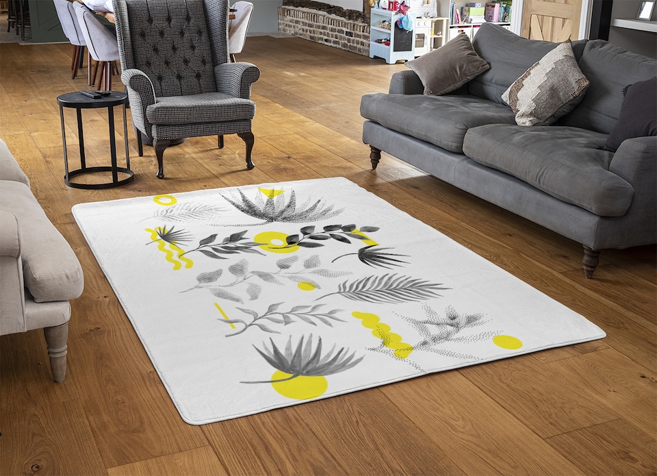 image 1 of Selection Of Leaves Rug | Multi