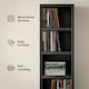 image 5 of HOMCOM 204 CD Storage Tower Tall Bookcase Bookshelf with 12 Cubes