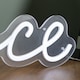 image 7 of 40cm Light up Neon Effect Peace Decorative Sign with 145 White LEDs