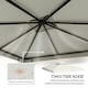 image 8 of Outsunny 3(m) 2 Tier Garden Gazebo Top Cover Replacement Canopy Roof Cream White