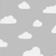image 1 of World of Wallpaper Clouds Wallpaper - Grey/White - One Size | Grey